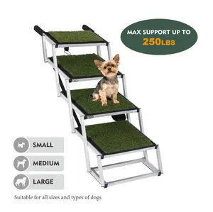 Foldable Dog Ramp  Cars, SUVs, Trucks, Portable Pet Dog Stairs  Large Dogs with Non-Slip Surface & Reinforced Design, Lightweight Yet Sturdy Supports Up to 250lbs  Dog staircase for High Beds and Couches sized cat tree Curved Foam Heated House Heating Pad