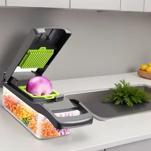 All-in-One 15 Tools Vegetable and Fruit Cutter for Quick Chopping and Slicing