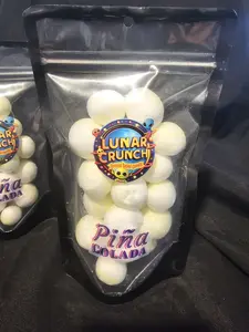 Freeze-Dried Saltwater Taffy, Piña Colada  Snack Candies Candy