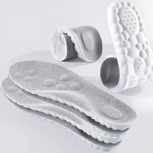 Soft Memory Foam Cushioned Shoe Inserts With 4D Shock Absorbing Structure, Cuttable Universal Foot Support Pads Suitable For Men’s And Women’s Daily Footwear