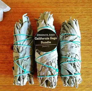 White Sage Smudge Kit – 3-Pack California Bundles for Energy Cleansing