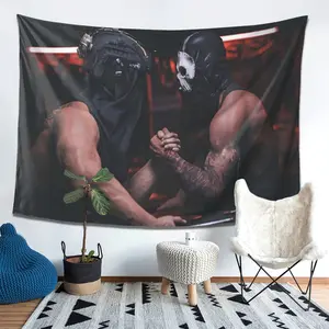 A Cool Tapestry Featuring Konig And Ghost from COD, Perfect for Holidays And Birthdays, Ideal for Decorating Living Rooms, Bedrooms, Offices, And for Wall Hangings Or Party Decorations