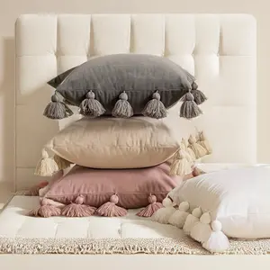 Boho Style Velvet Cushion Cover, Soft Decorative Pillow Case for Office Sofa, Car Seat, Home Decoration, Holiday Gift, Versatile Use