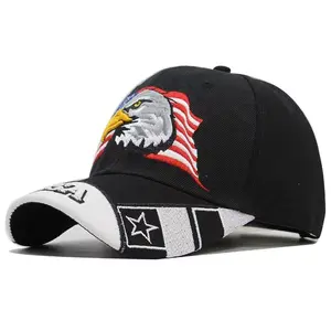 Fashionable and unique American eagle embroidered pattern baseball cap, adjustable sun hat, casual hat, suitable for outdoor sports, suitable for all seasons of travel, beach vacation and more.