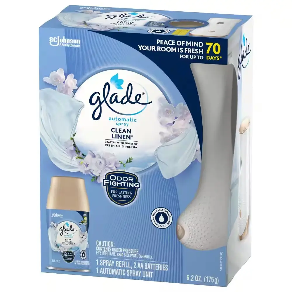 6.2 oz. Clean Linen Automatic Air Freshener Starter Kit with Refill 6.2 oz. Clean Linen Automatic Air Freshener Starter Kit with Refill