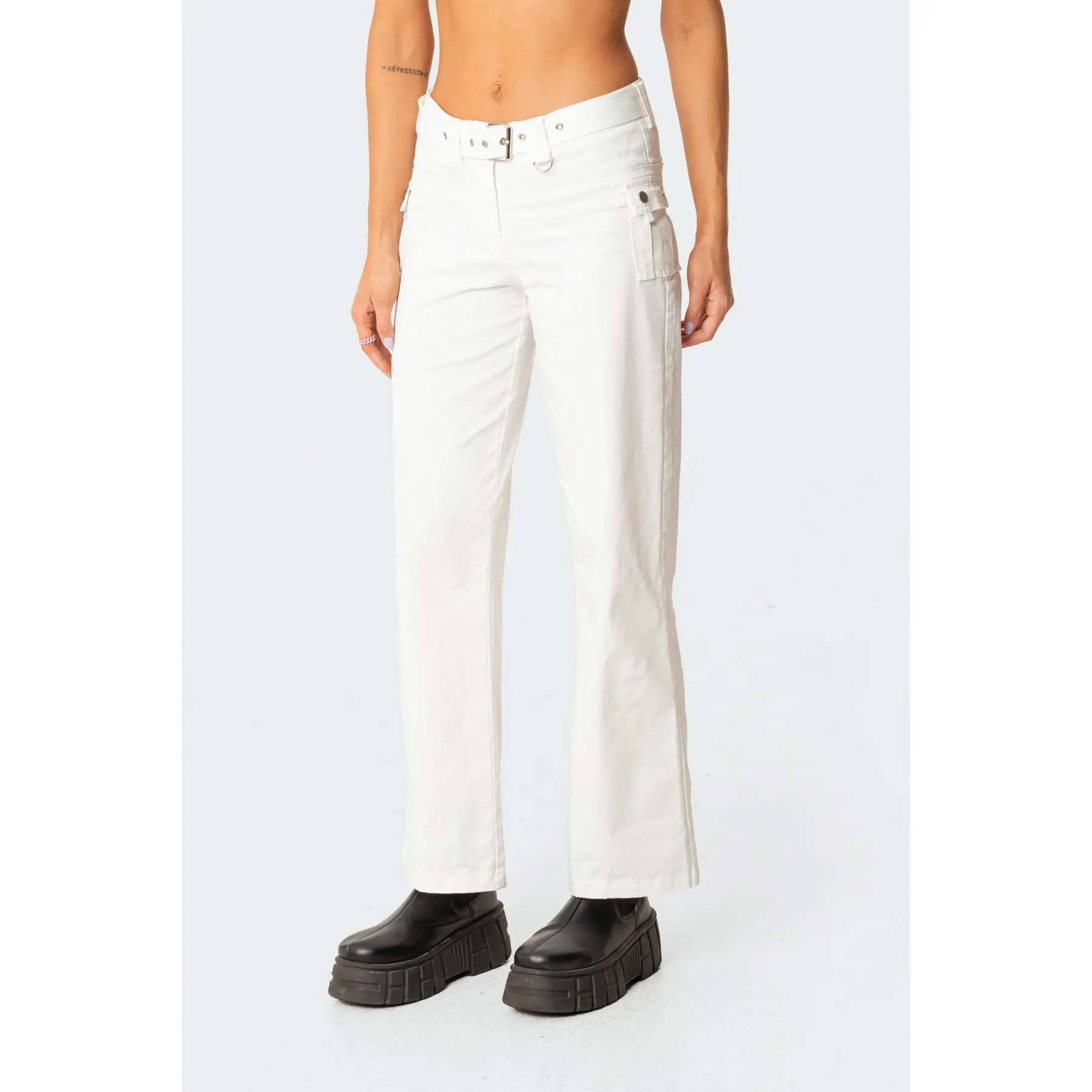 Sia Low-Rise Cargo Pants
