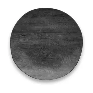 TarHong Faux Blackened Set of 6 8.5" Wood Salad Plates