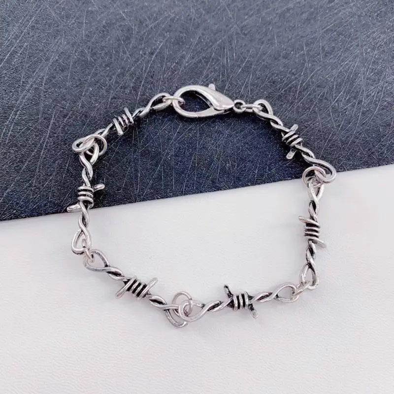 Ancient silver thin bracelet