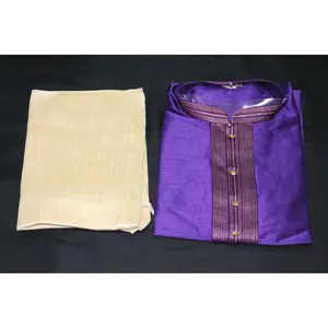 Violet Colored Kurta Pyjama Set