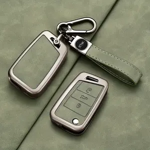 Car Key Cover Case Full Cover Fob for VW for VOLKSWAGEN Golf 7 MK7 Tiguan MK2 for SEAT Ateca Leon FR 2 Ibiza for Skoda Octavia Key Case Accessories