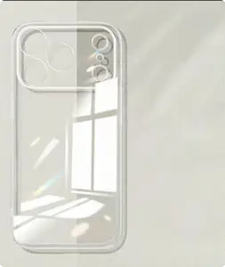 Instantly Transforms into a Large-Window Design — Transparent Phone Case for iPhone 17 (Compatible with 16/15/14/13 Pro) — Soft Matte Finish