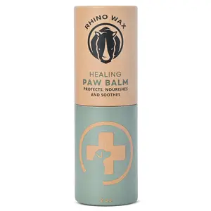 Rhino Wax -Healing Dog Paw Balm 2 oz- Dog Paw Pad Moisturizer, Soother, and Pain Relief for Dry, Cracked, or Irritated Paws - 100% Natural - Lick-Safe