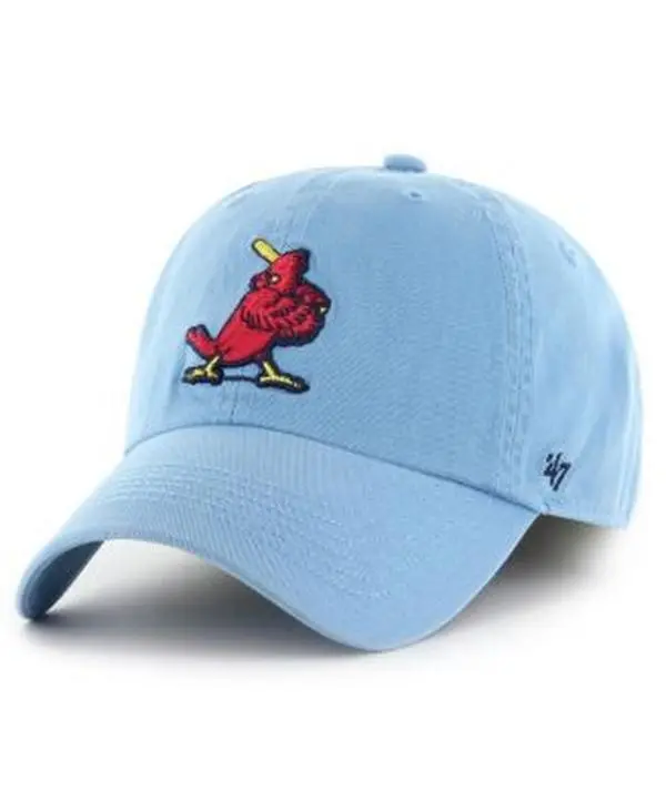47 Brand Clean Up St. Louis Cardinals in Columbia Blue | Adjustable Cap