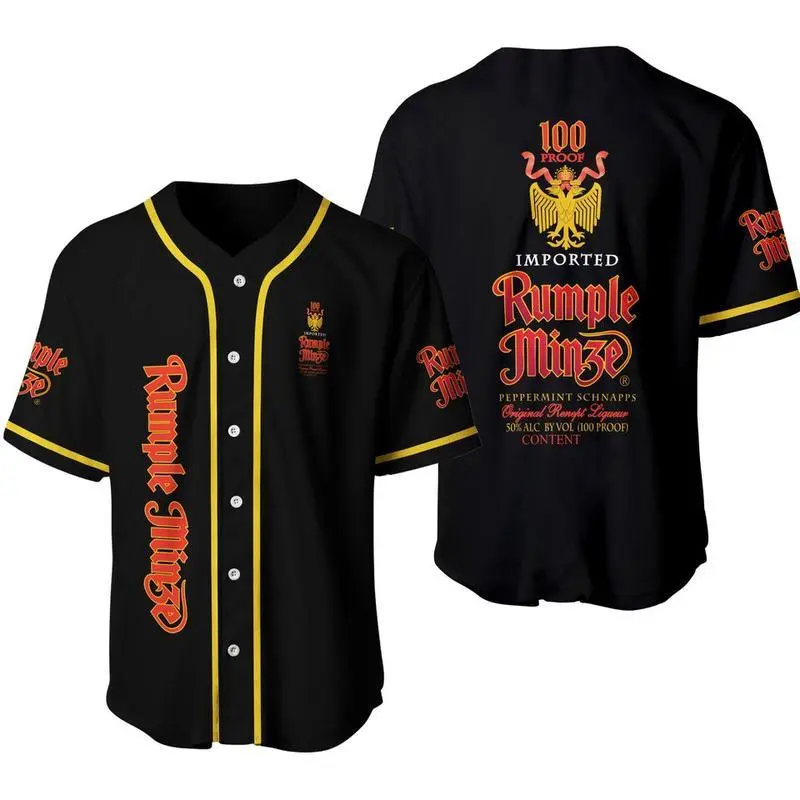 Rumple Minze Black Baseball Jersey, Jersey Lover Beer shirt, Rumple Minze Shirt Unique Design