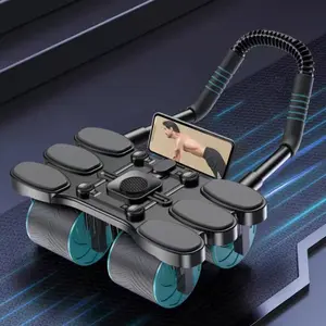 Automatic Rebound Abdominal Wheel for Effective Core Training, Includes Abdominal Plate & Roll Wheel for Enhanced Workout Experience, Abdominal Exercise Equipment