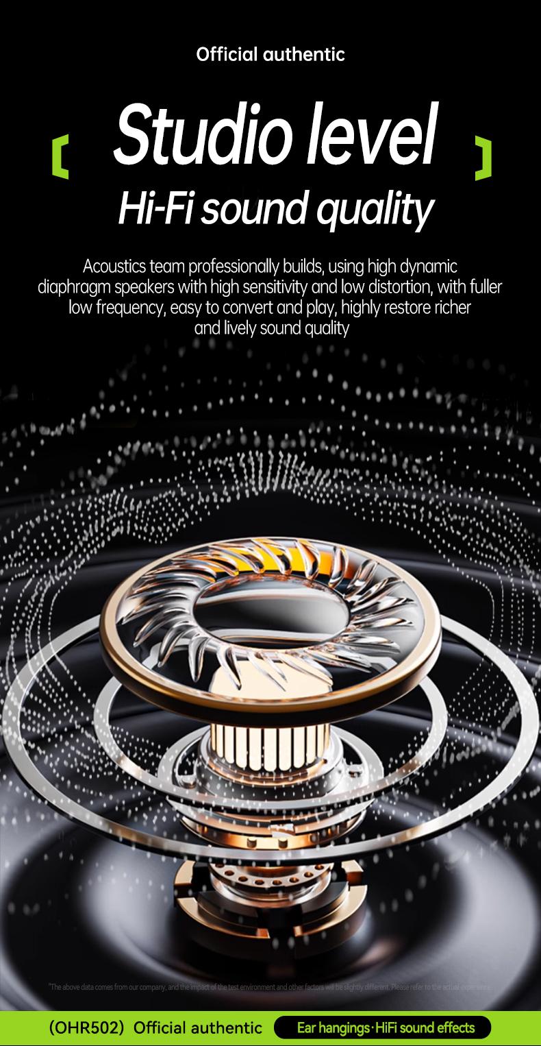 Acer OHR502 Bone Conduction Wireless Wireless Earbuds - New Model Over-Ear Design headset, Long Battery Life, Enhanced Audio Experience for Active Use gaming headset fast charge Electronic Headphone Pink