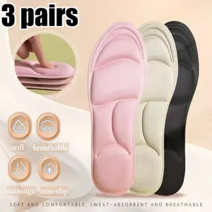 5D Sport Insoles for Shoes Women Men Memory Foam Deodorant Breathable Cushion Running Insoles for Feet Care Orthopedic Insole