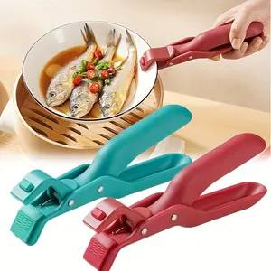 2-Piece Silicone Kitchen Clips, Heat-Resistant Anti-Slip Durable Kitchen Tool, Utensils Accessories for Pots & Bowls, Essential Meal Preparation Tools