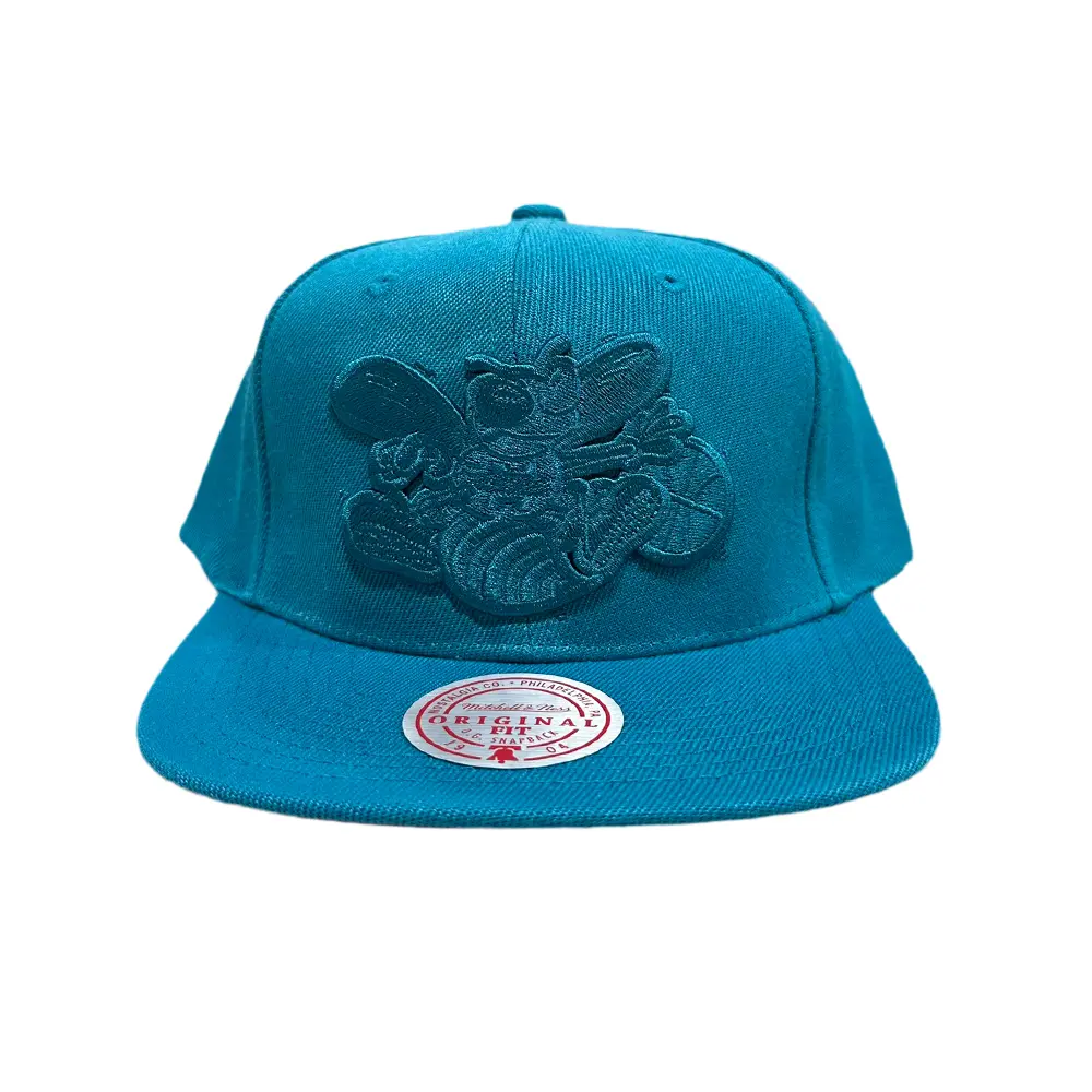 Mitchell & Ness Teal NBA Charlotte Hornets Tonal Eclipse Snapback HWC