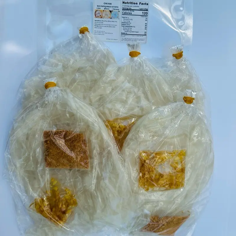 Rice Paper mix Salt garlic (pack of 5bags) - Product Of Vietnam