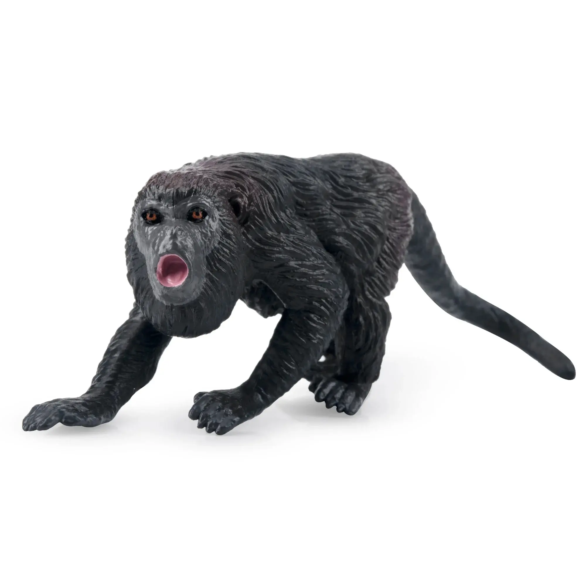 Toymany Hand-Painted Howler Monkey Figurine – Realistic Animal Model, Ideal for Early Education, Montessori Sensory Play, Cake & Party Decorations, Desk & Home Décor, Thoughtful Gifts, and Collectible Figurine for Enthusiasts