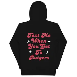 Text Me Rutgers Hoodie