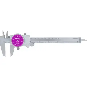 Mitutoyo Dial Calipers, Accuracy (Inch): +/-.001, Min. Measurement (Inch): 0.00, Max. Measurement (Inch): 6, Caliper Material: Stainless Steel, Jaw Adjustment Type: Standard, Jaw Style: Inside 505-742-52J