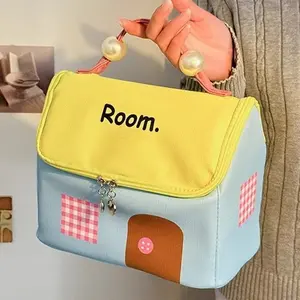 Creative House-Shaped Handbag, Cute and Healing Cartoon Style, Practical Daily Storage Bag, Combines Aesthetics and Functionality