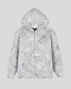 Brooklyn Cloth Heavy Weight Camo Full Zip Hoodie - 320 GSM, Comfortable, Durable, Trendy Camo Print, Warm & Cozy Layering Hoodie (Available in All Sizes)