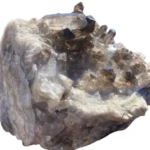 Smokey quartz Crystal cluster raw