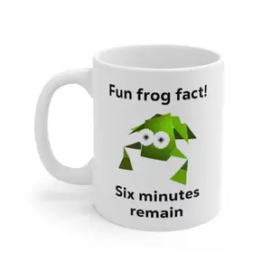Fun Frog Fact Meme Mug, Funny Meme Mug, Gag Gift, Cringe Cup, Gen Z Humor, Joke Gift, 11oz Ceramic Drinkware
