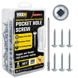 Silver Square Drive Wood Screws DIY Cabin Building And Repair Kit Free Tools Included
