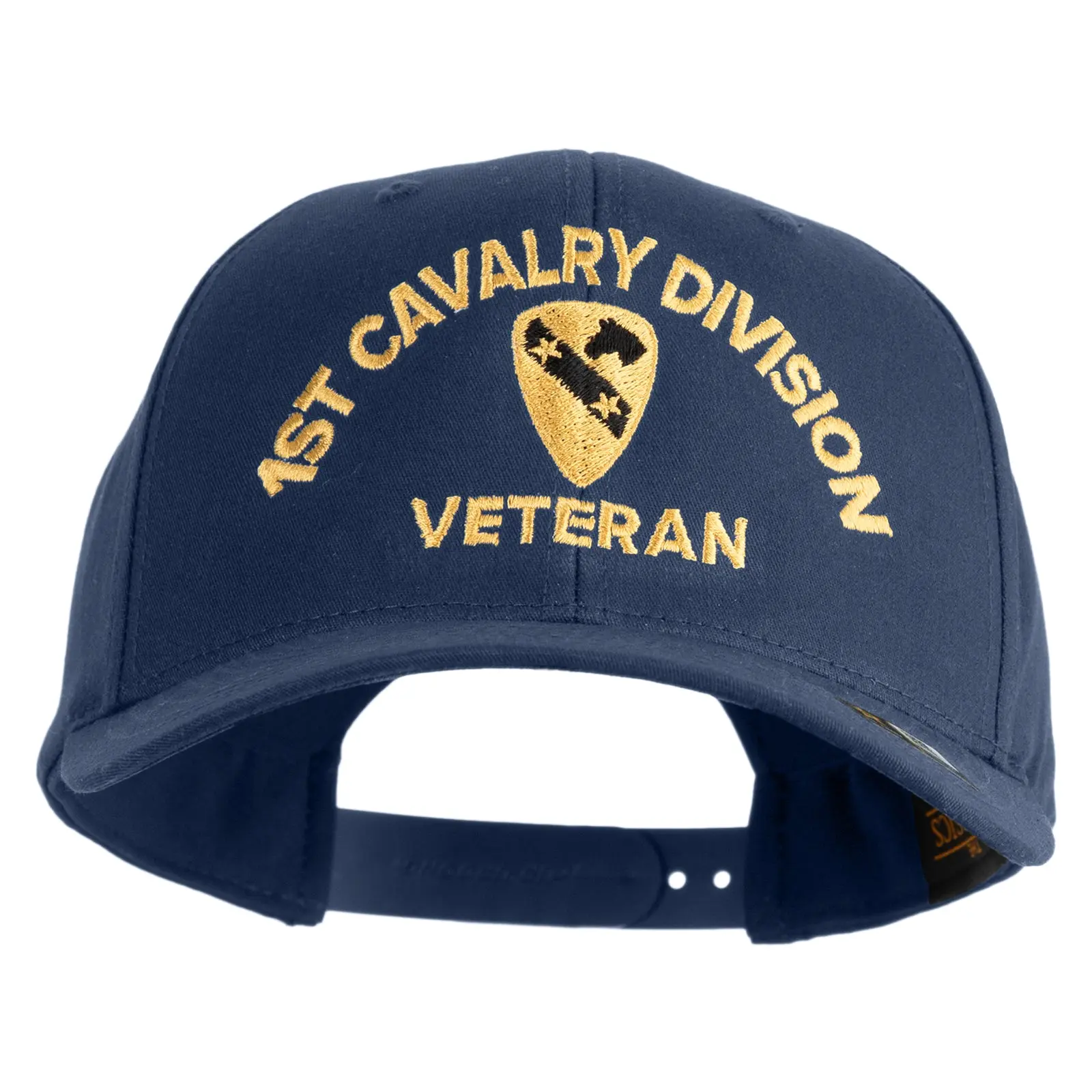 U.S. Army 1st Cavalry Division Embroidered Retro Cotton Blend Snapback Cap
