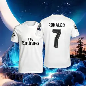 15 16/Home Kit/White/Soccer Jersey/7# Cristiano Ronaldo/Fans Version/Short Sleeve