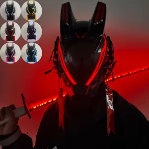 Handmade Cyberpunk Mask for Men & Women, Cool Fashion Accessory, Halloween Costume Party Role Play Sci-Fi Equipment Music Festival Gift