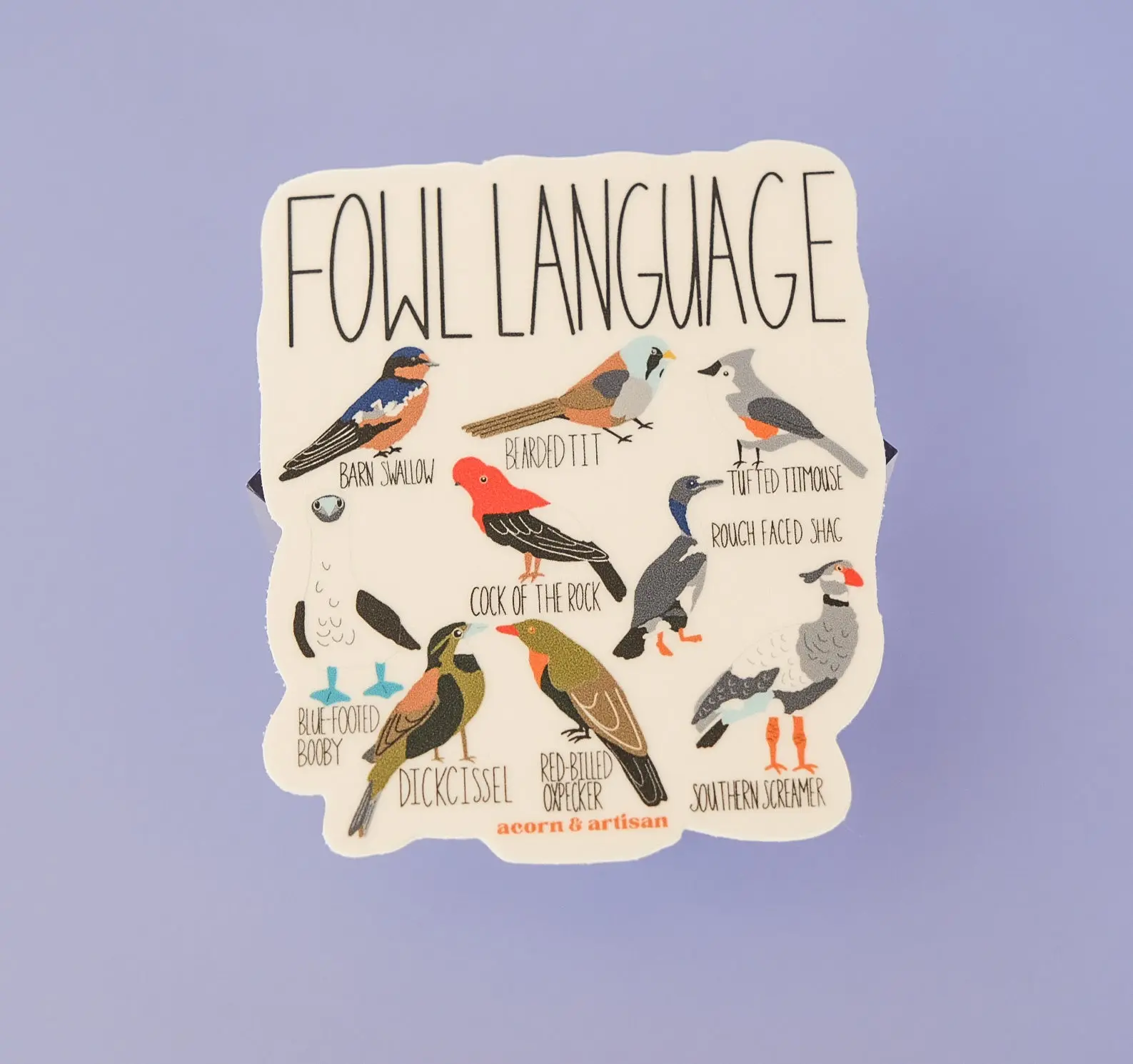 Fowl Language Vinyl Sticker | 3"