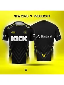 2026 New TEAM vitality Esports Team Jersey Men and Women Summer Casual Short Sleeve for Gaming Enthusiasts