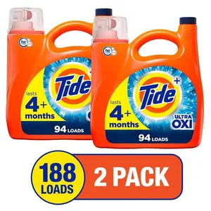 Ultra HE Unscented Liquid Laundry Detergent, 94-Loads, 132 fl. oz., 2-Pack