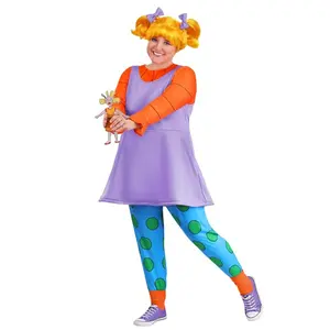 Plus Size Nickelodeon Rugrats Angelica Women's Costume