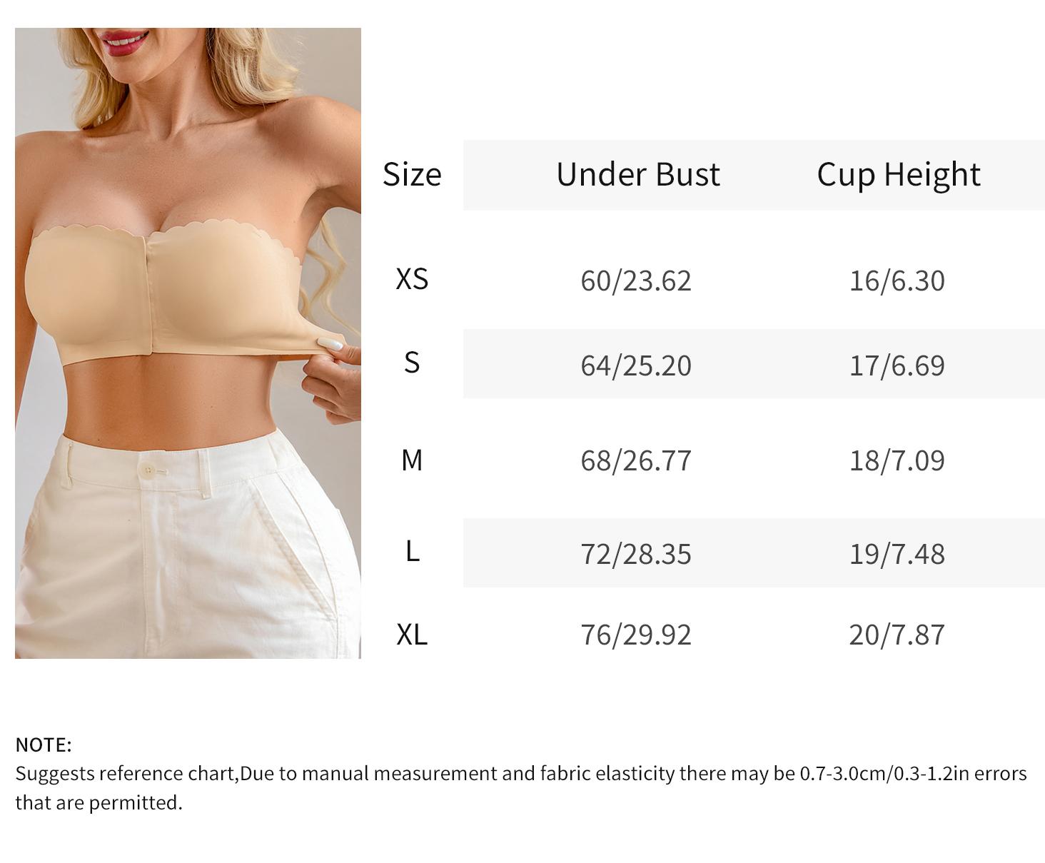 Strapless Jelly Bras for Women Non-Slip Silicone Padded Bandeau Bra Wireless Tube Top Bra Comfortable Everyday Layering Piece