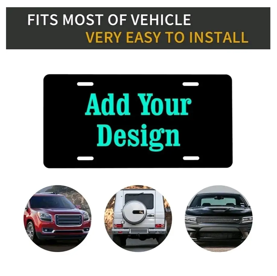 Custom License Plate, Personalized License Plates Custom Tags, Customized Plate 6"x12"