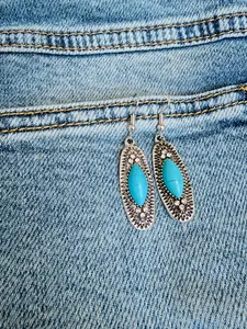 Western Sky Oval Stone Earrings