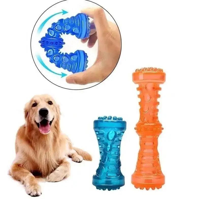 Bite-Resistant Rubber Bone for Teething Puppies