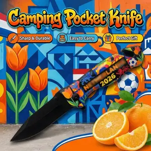 Ultra Sharp Blade 2026 New Soccer Style Folding Knife, Outdoor Camping Multi-function Pocket Knife with Stainless Steel Sharp Blade and Durable Handle, Trendy Fruit Cutter, Outdoor EDC Knife