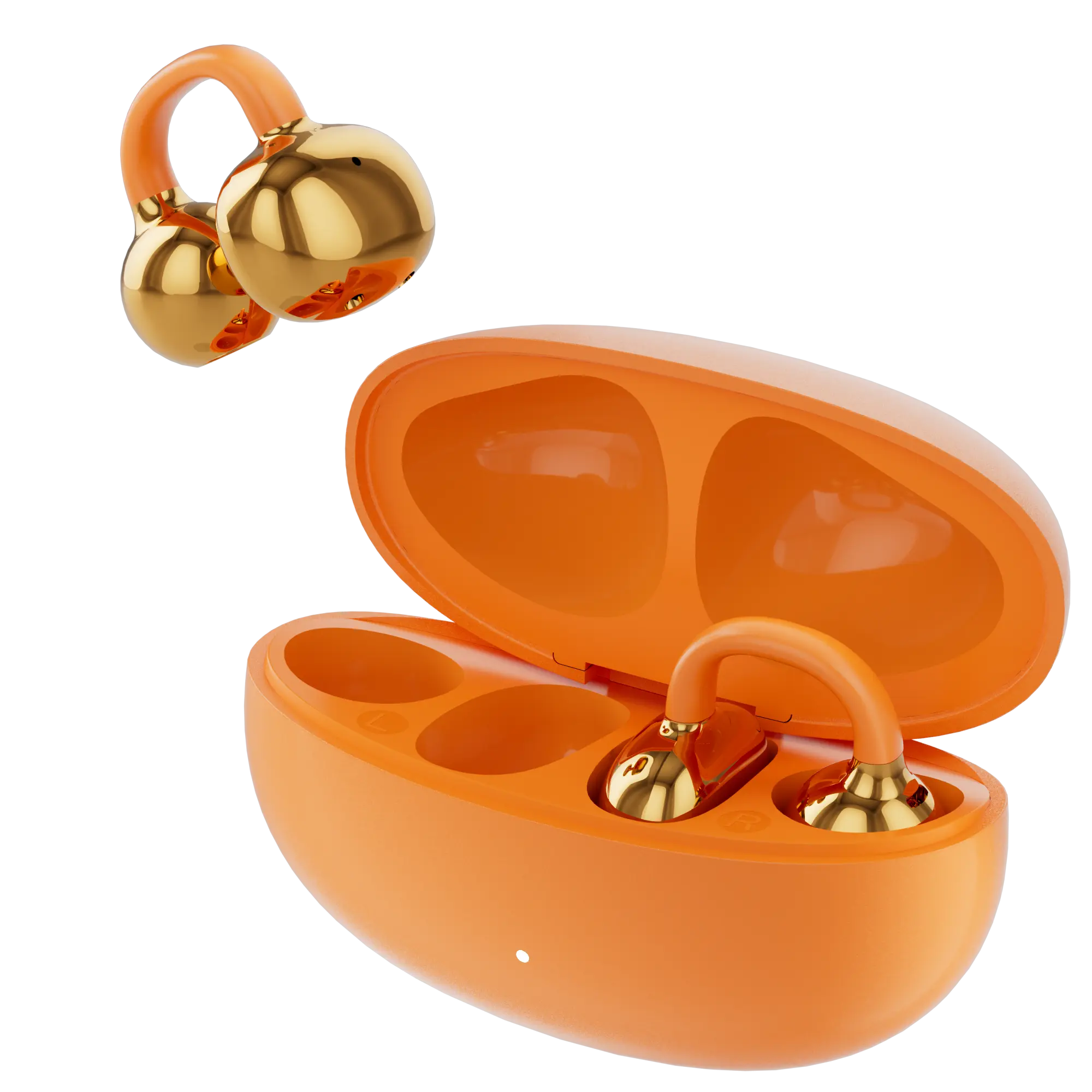 Clip-Style Open Ear In-Ear Hook True Wireless Bluetooth Earbuds - Bluetooth 6.0, Hi-Res Sound, 42H Total Playtime, Sweatproof, Lightweight Comfortable Fit, TikTok Shop Creator Picks, for Sports & Daily Use