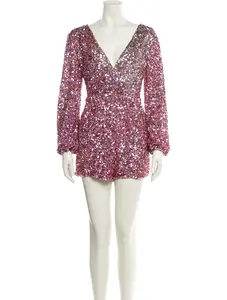 SALE Jessica Bara Long Sleeve V-Neck Romper