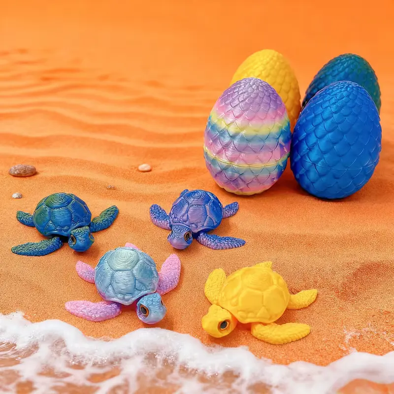 3D Printed Turtle With Egg