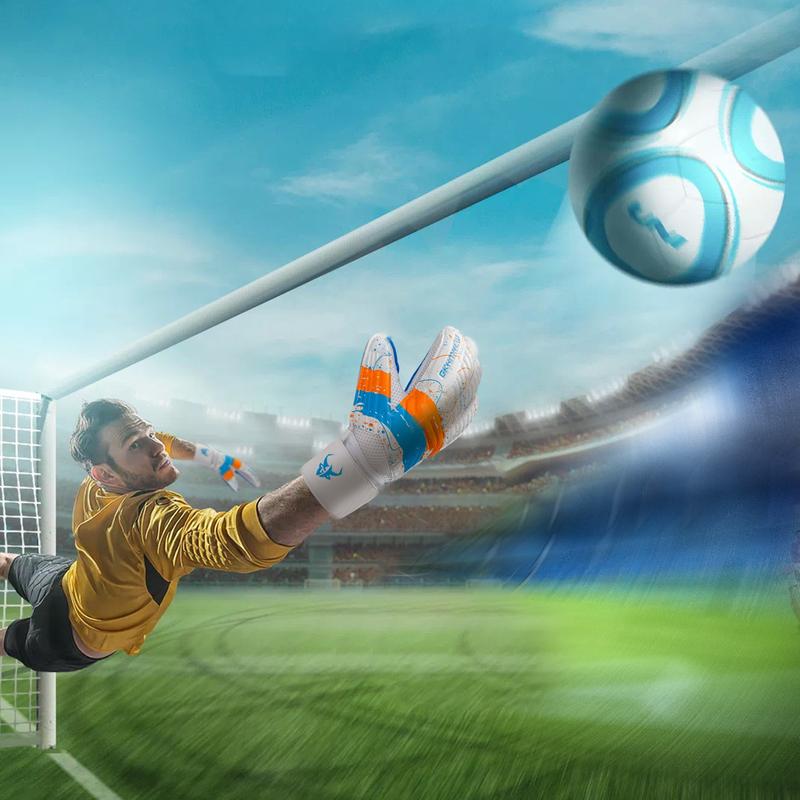 Soccer Goalie Goalkeeper Gloves – Pro-Level Super Superior Grip, Enhanced Finger Protection, Breathable & Durable Comfort for Training, Matches – Youth, Kids, Adult Sizes 6-10