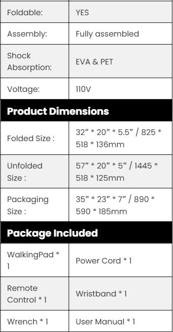 Walking Pad C2 Foldable Under Desk Treadmill For Home&Office, Lightweight, 12Month Warranty