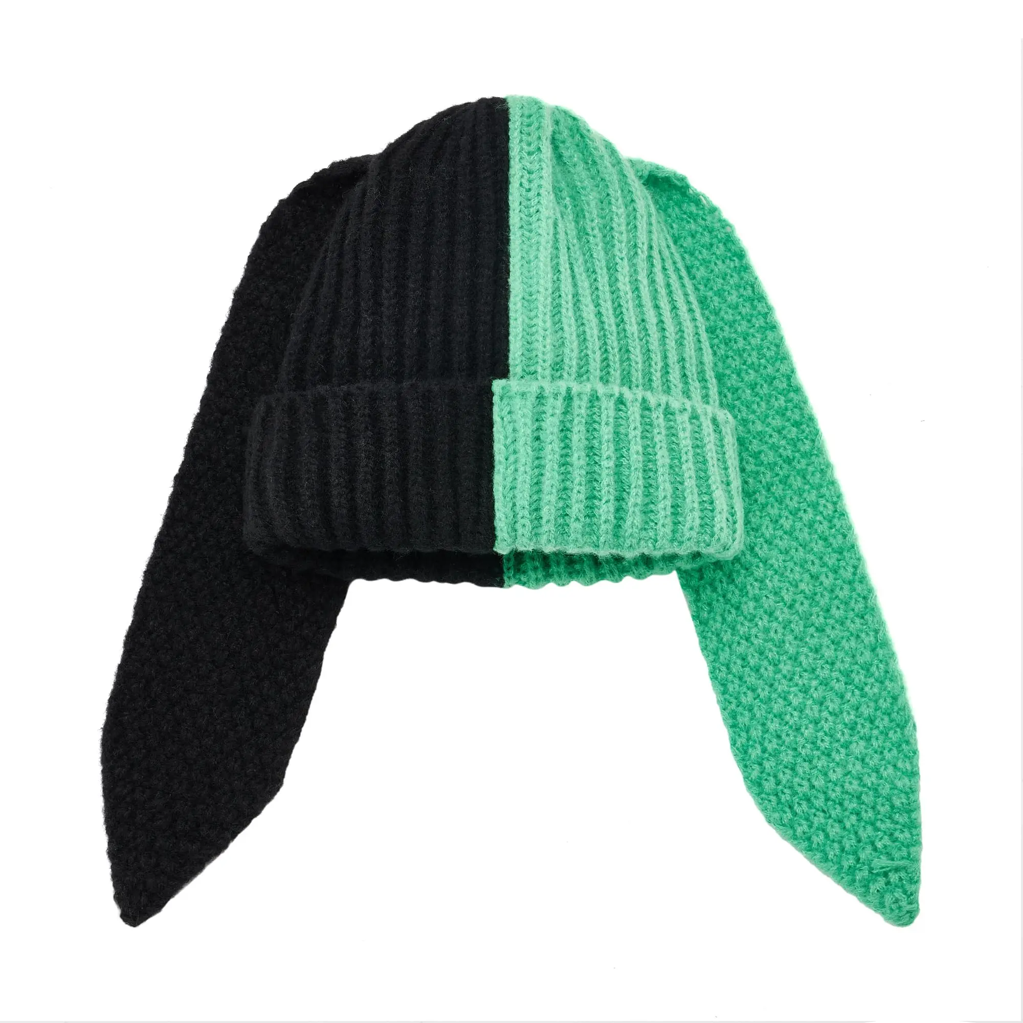 Cute Bunny Beanie Hats for Women Long Ears Bunny Knit Hat 